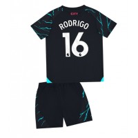 Manchester City Rodri Hernandez #16 Replika babykläder Tredjeställ Barn 2023-24 Kortärmad (+ korta byxor)